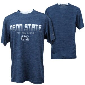 navy heather short sleeve performance t-shirt, Penn State Nittany Lions on front